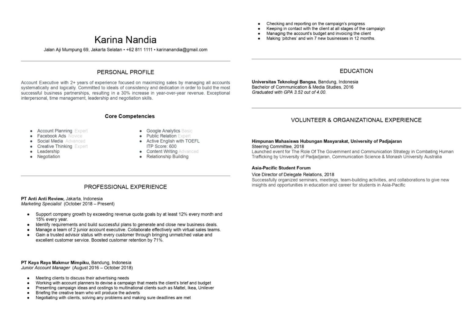 Contoh Membuat CV untuk Kerja Yang - New Project 2 1 1536x1063 
