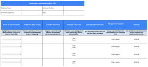 Performance Improvement Plan (PIP) - Template 2